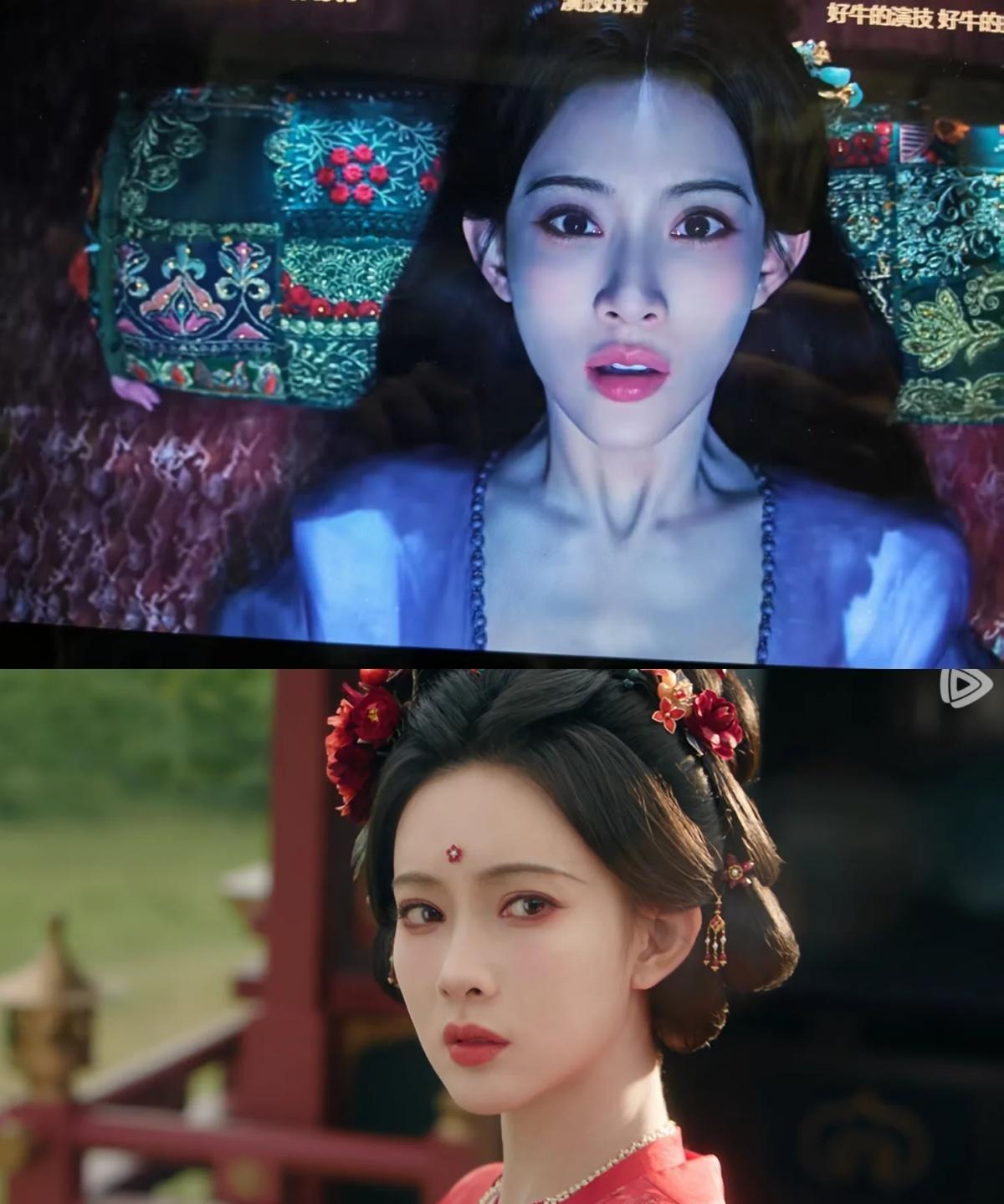 《将门毒后》的路透刚流出来，好多人第一眼愣是没认出来这是新剧。那张脸白得跟刚刷完
