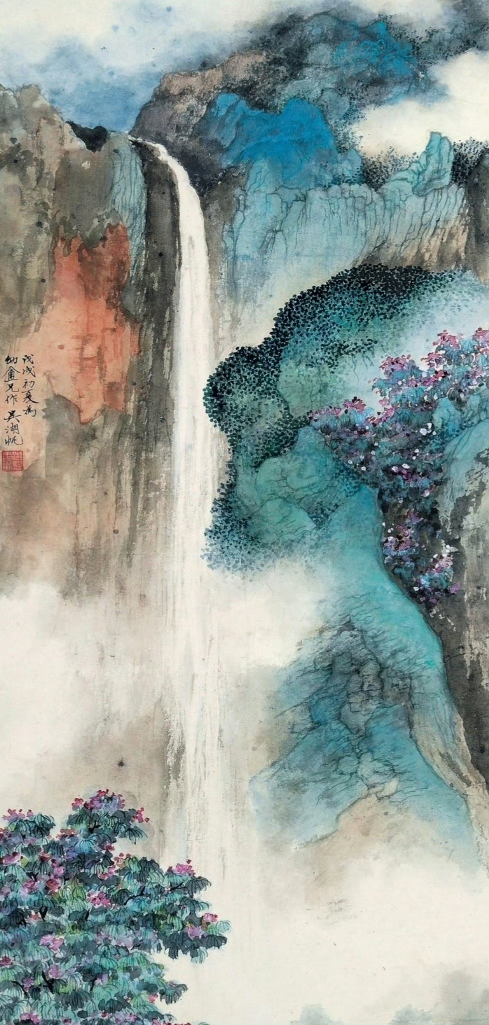 朝有晴光暮有霞，山有幽涧水有沙莫为俗事添烦扰，心闲便可胜神仙          
