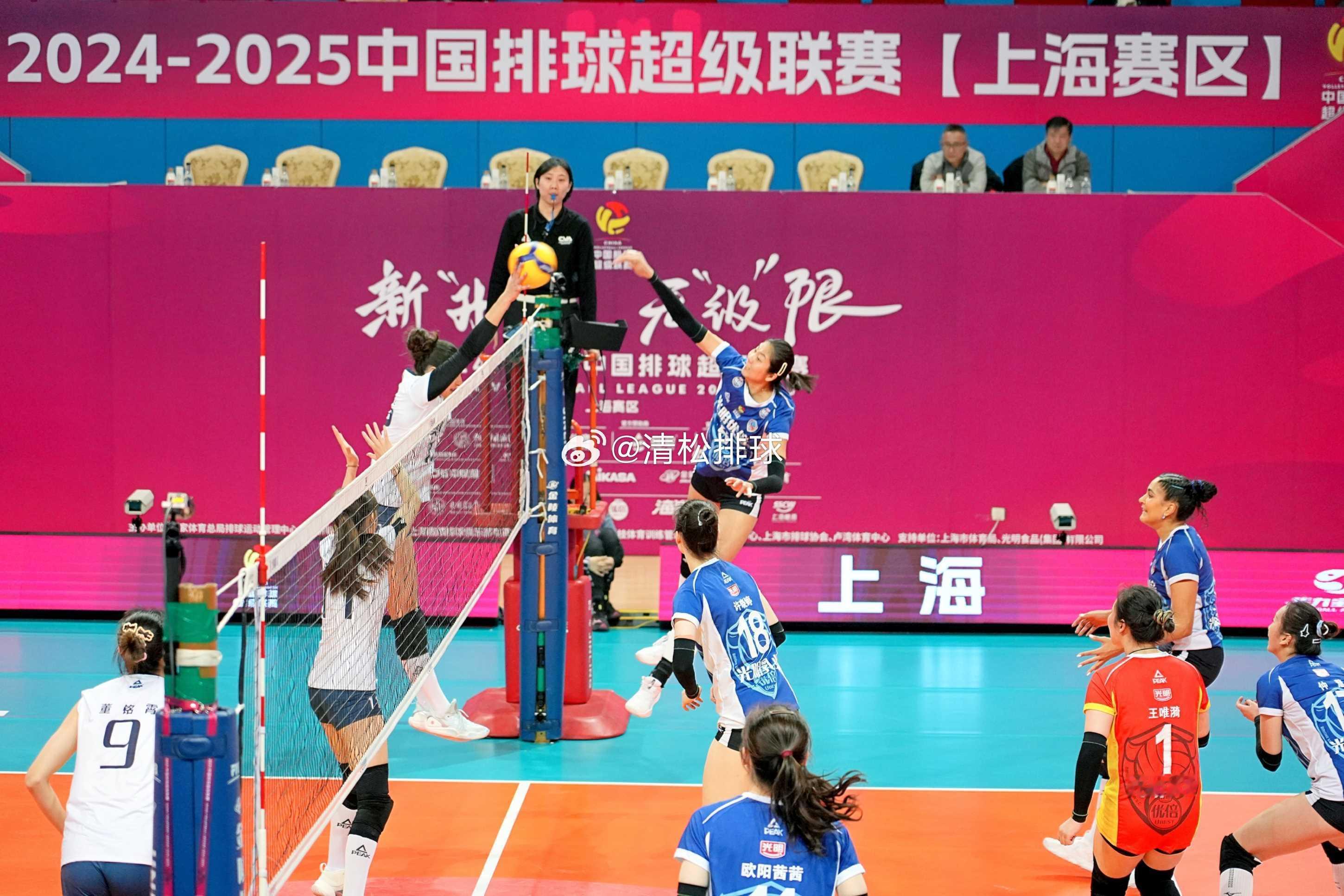【图集】2024-2025中国女排超级联赛A级季后赛C组第15轮：上海光明优倍3