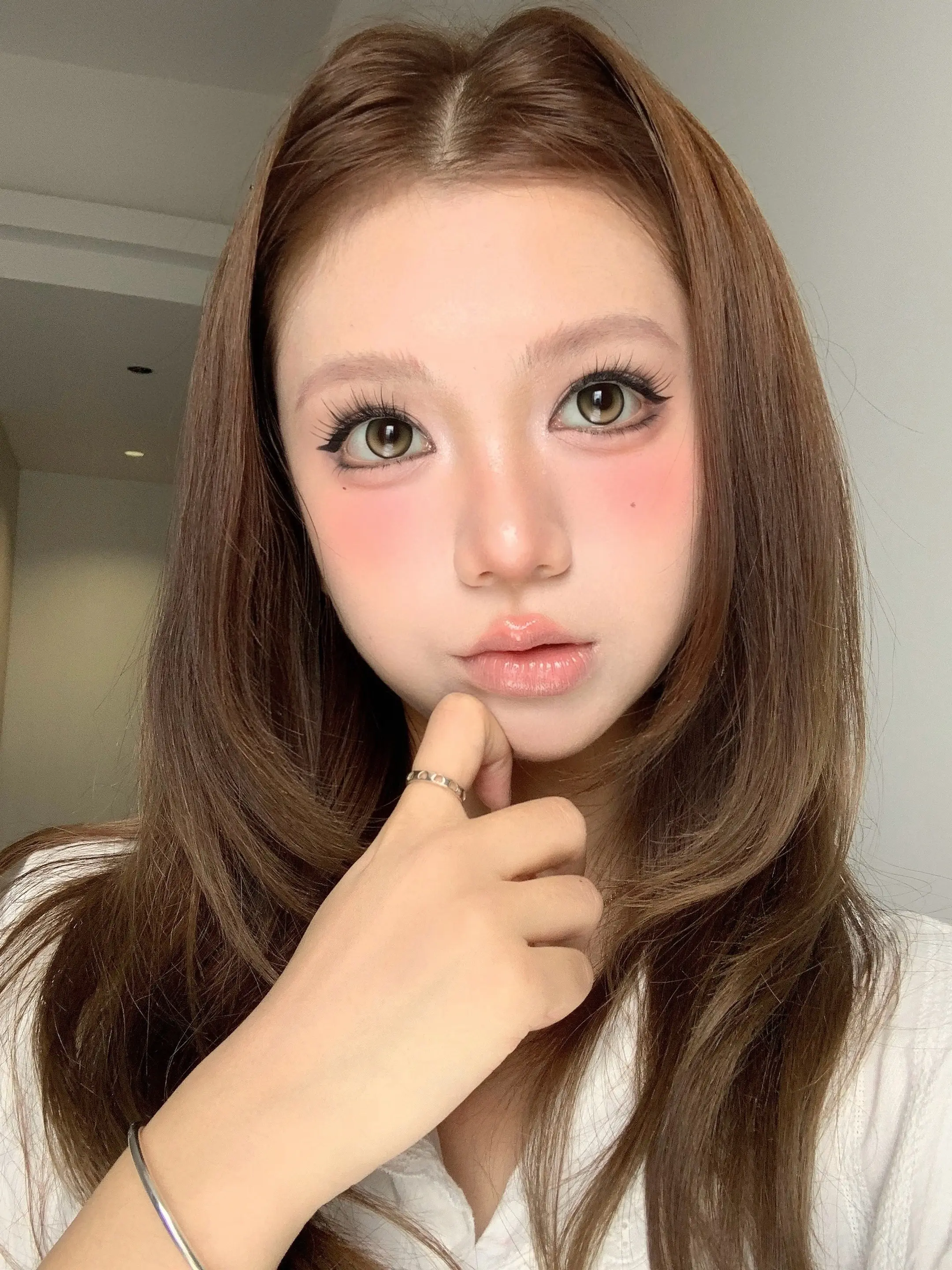 古早doll🧸夏日裸感妆。淡淡的很安心～