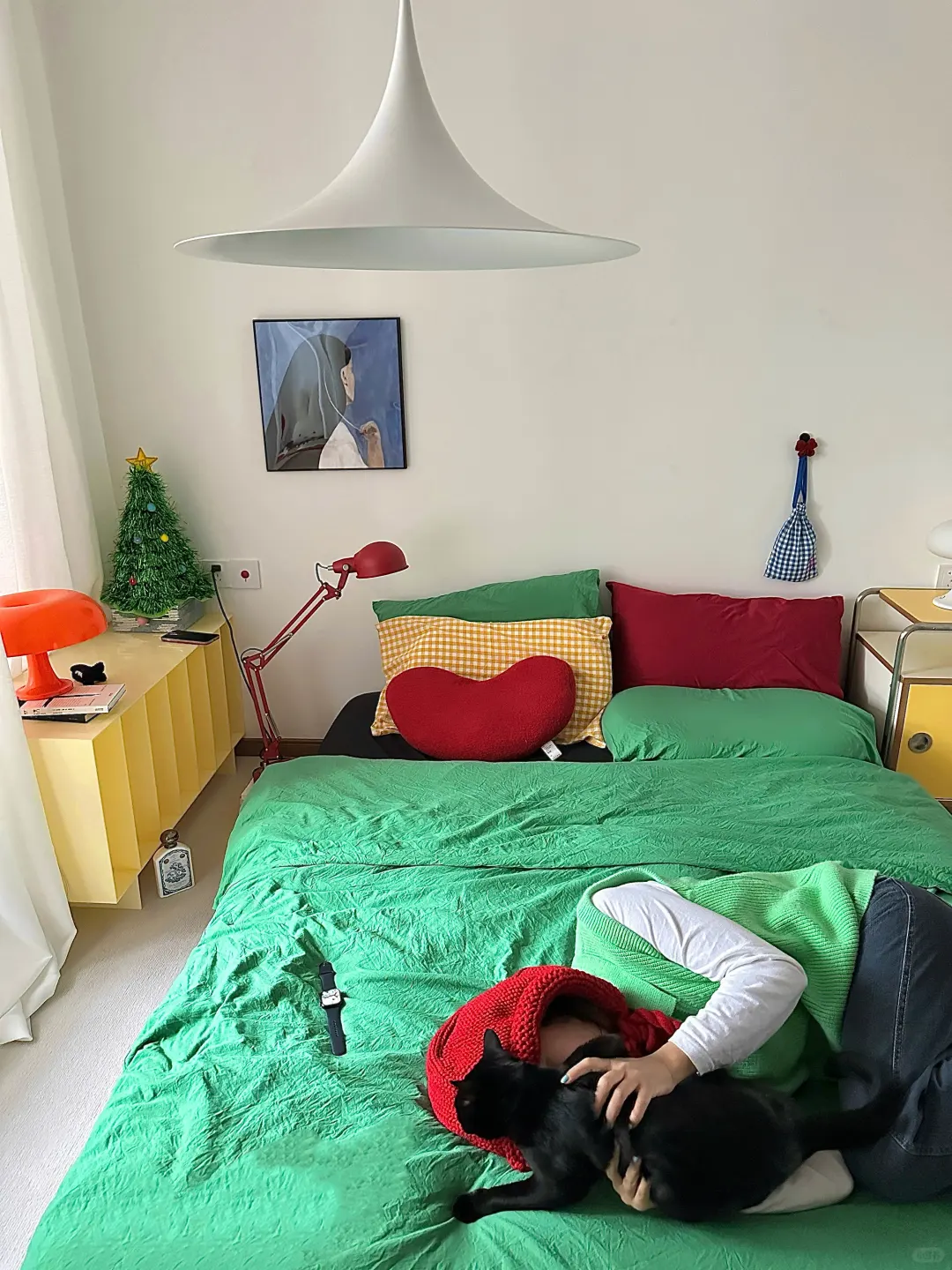 居住趋势丨圣诞配色的卧室🔴🟢