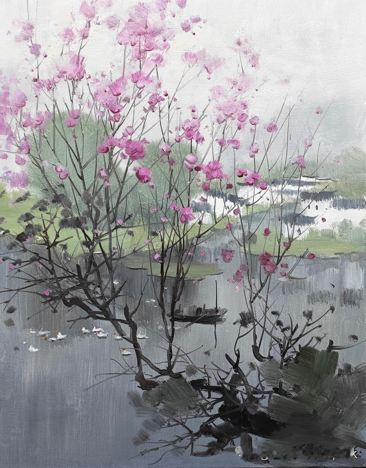 《元宫词·谷雨天时尚薄寒》
——明·朱有燉
谷雨天时尚薄寒，
梨花开谢杏花残。