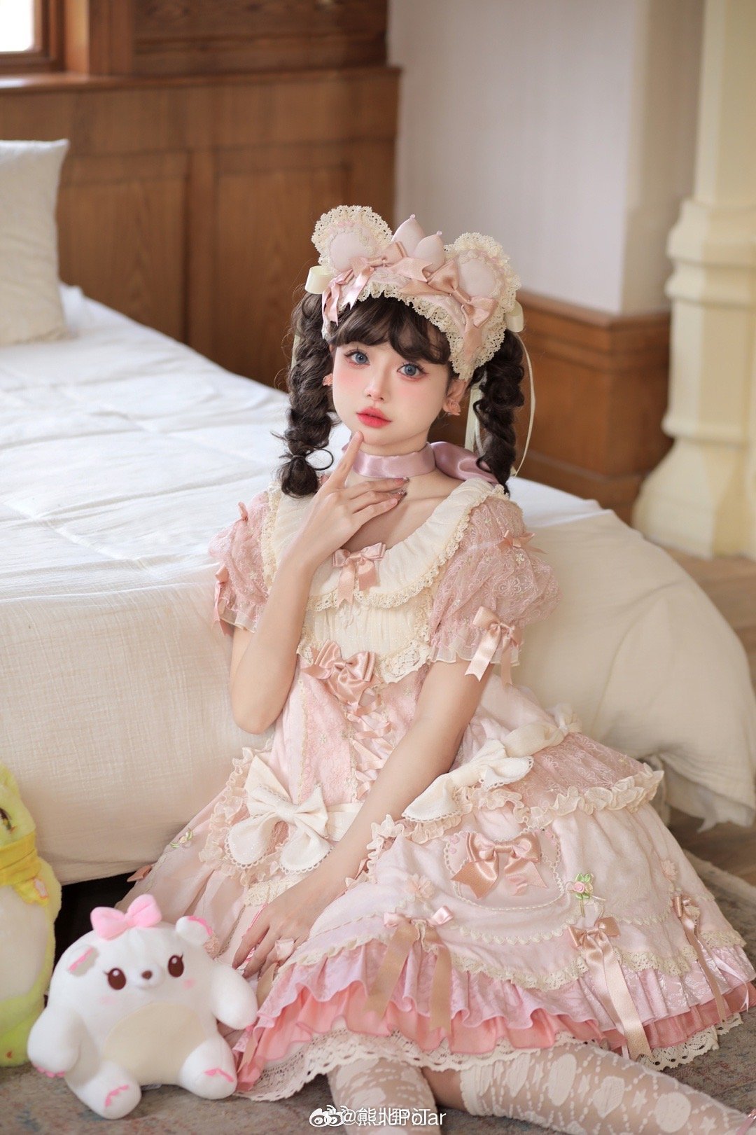 🧸小熊童子🧸🧚🏼‍♀️：小野汀📷：熊北👗：#古典玩偶##lolita