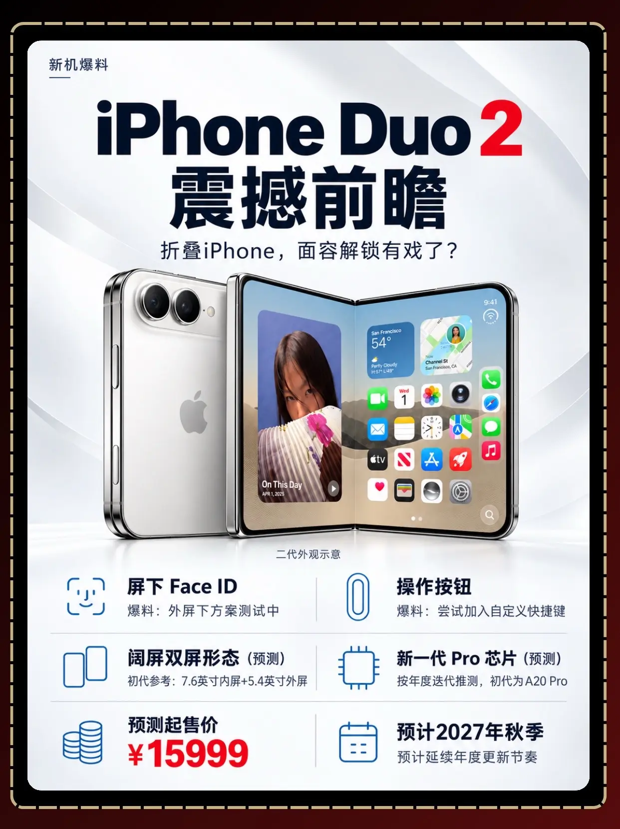 iPhone Duo 2 震撼前瞻！初代刚开卖，iPhone Duo ...