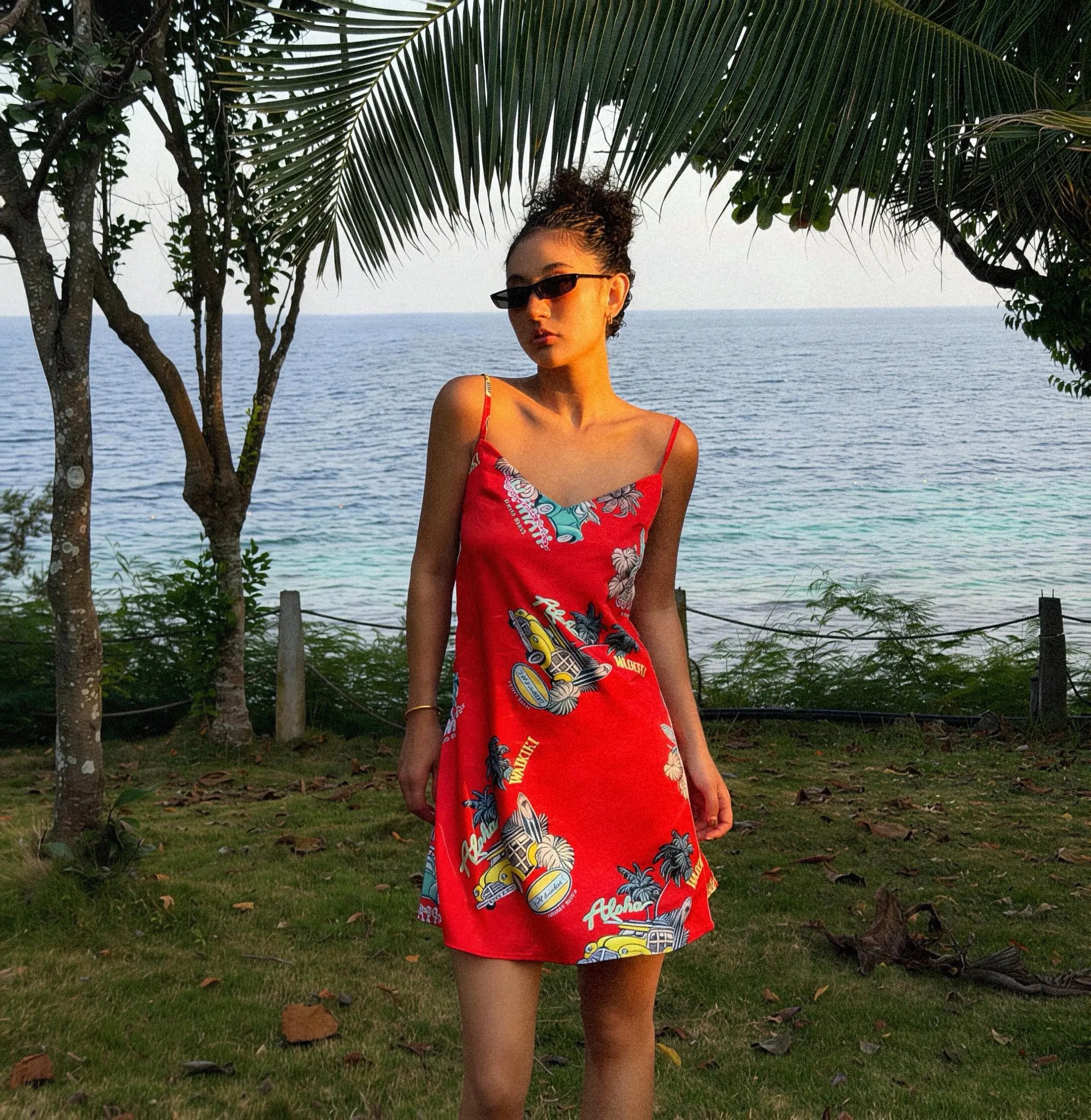 自由的岛屿遇上蓝色的海。