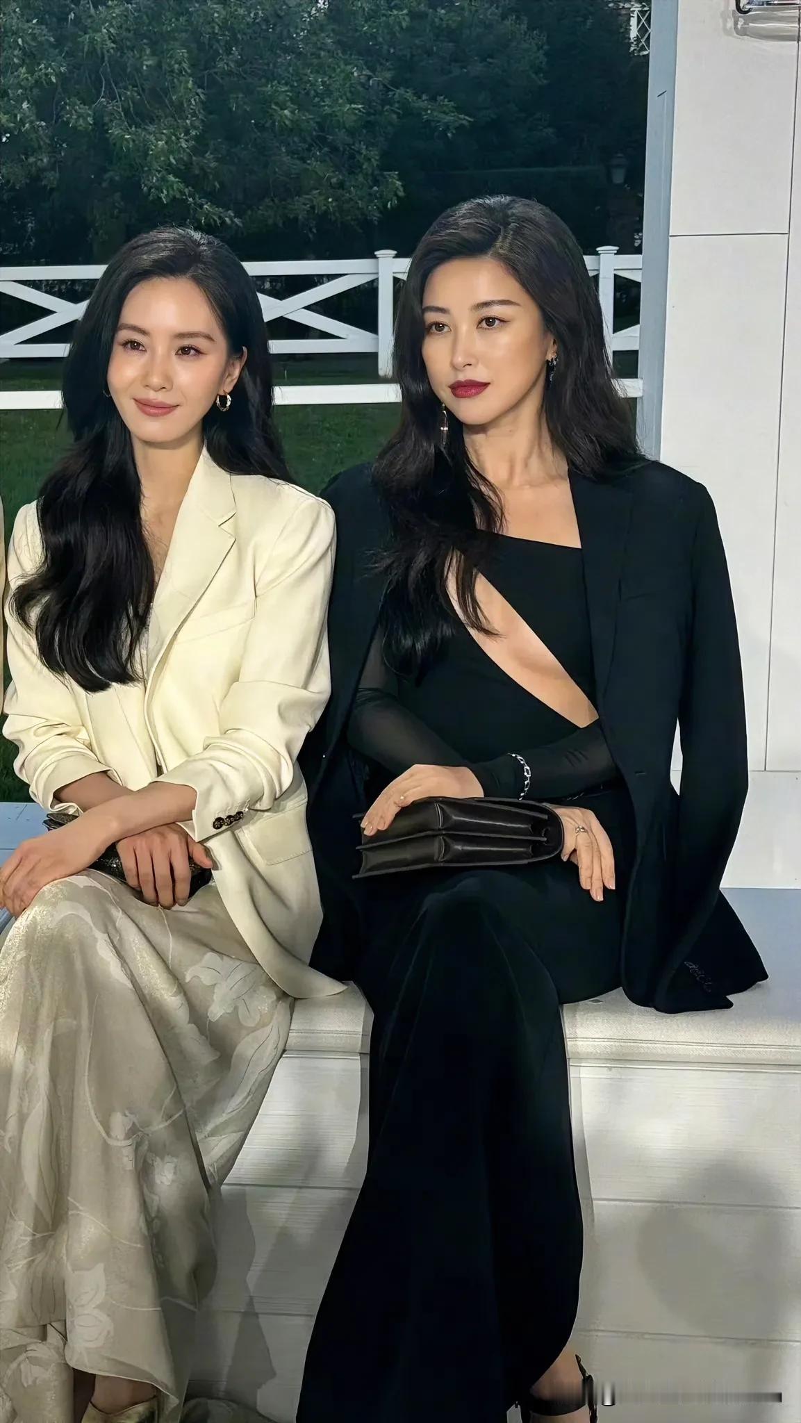 刘诗诗、朱珠知性美女神范，优雅大气