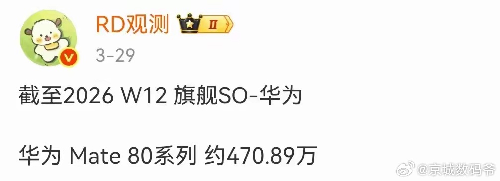 80系列年底破千万，感觉问题不大！ 