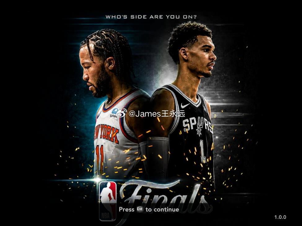 2K14  布伦森＆ 文班亚马 引导图 NBA 2026 Finals Titl
