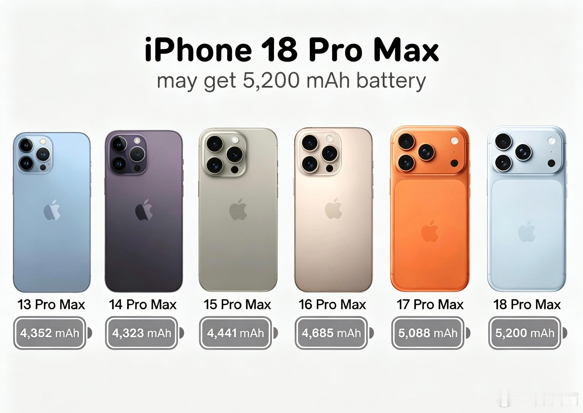 苹果历代Pro Max机型电池容量/重量iPhone 11 Pro Max：3,