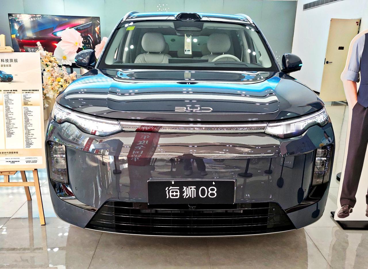 全新比亚迪《海狮08》纯电版
   2026年9月2日，比亚迪海洋网旗下，全新海
