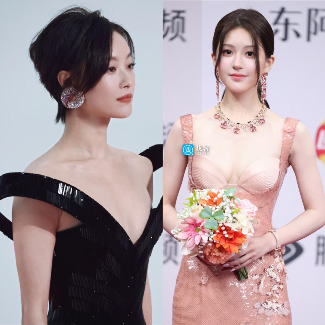 属实没有想到，

2025年星光大赏，

37岁的倪妮居然输给了27岁的赵露思。