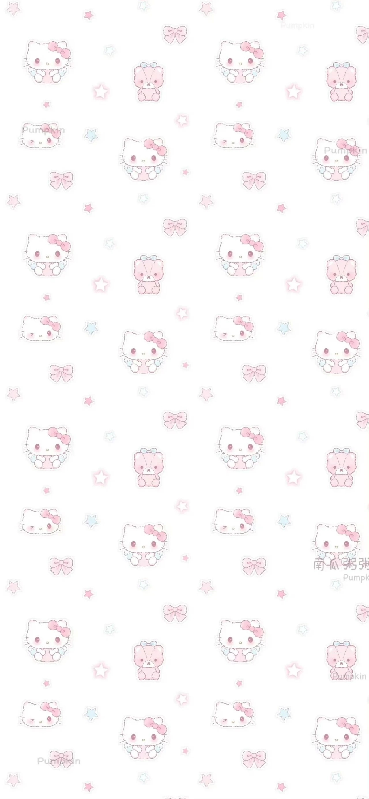 𝙒𝙚𝘾𝙝𝙖𝙩全屏聊天背景图｜HelloKitty壁纸｜可爱壁纸｜平铺