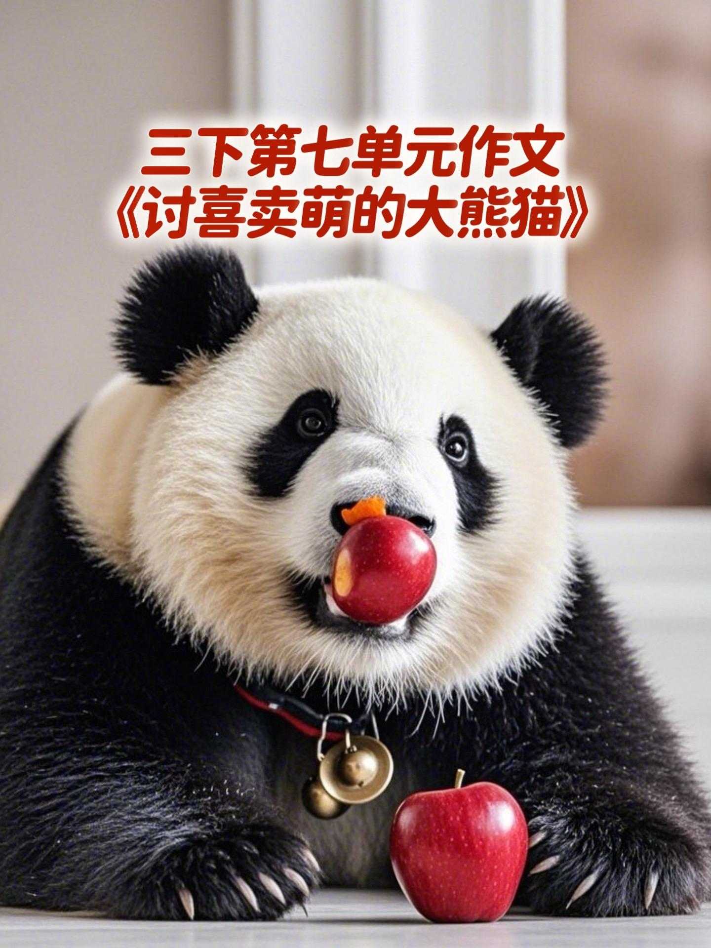 《讨喜卖萌的大熊猫》 优秀范文。家长必读，小学三年级下册第七单元习作《...