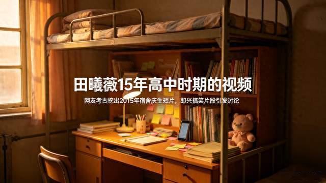 考古旧物料出圈！田曦薇15年高中宿舍视频爆火，反差感圈粉