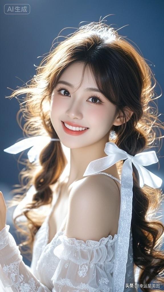 甜美少女，笑靥如花，梦幻般的少女心