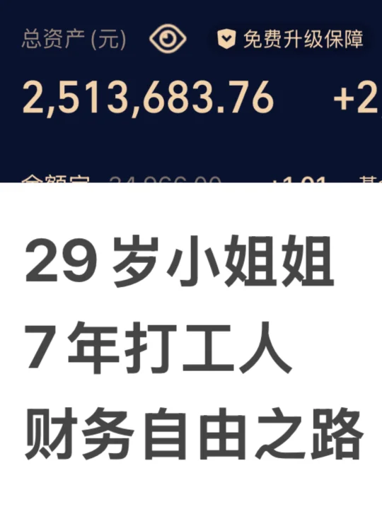 29岁250万丨我的资产配置计划