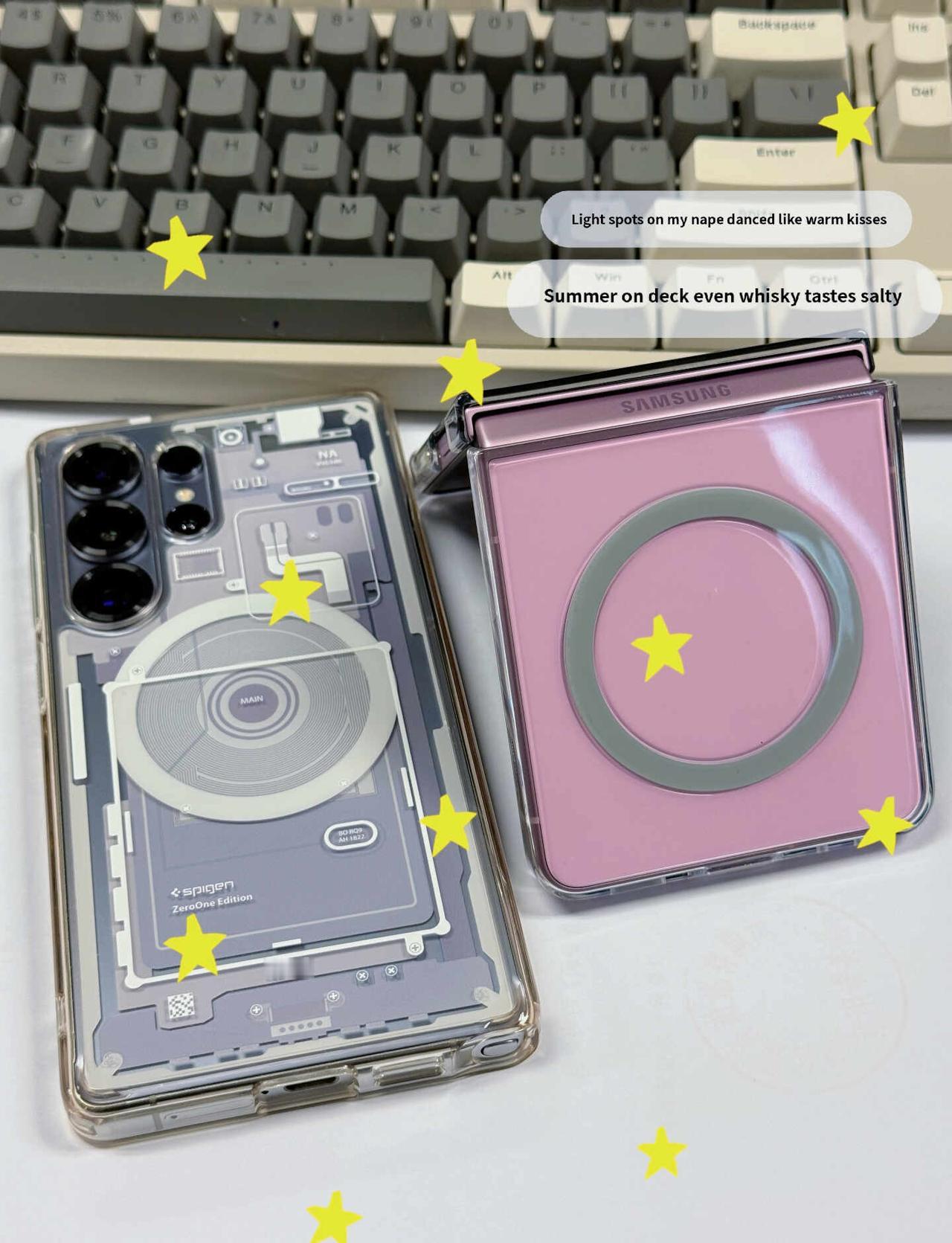 还是没忍住！买了美丽小废物ZFlip8
平时iPhone 16pm🍎和三星S2
