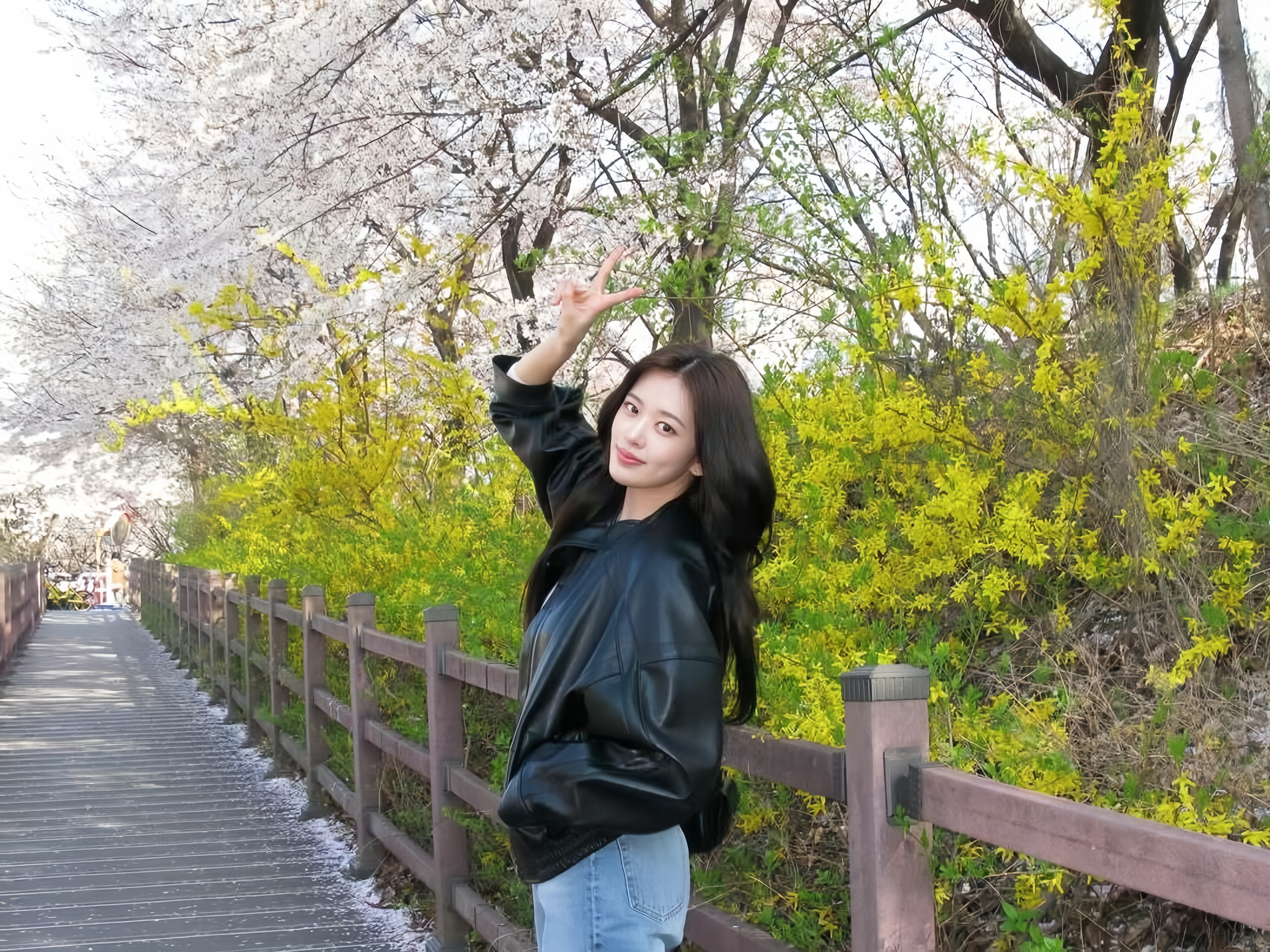 安宥真🌸樱花树下只会更美