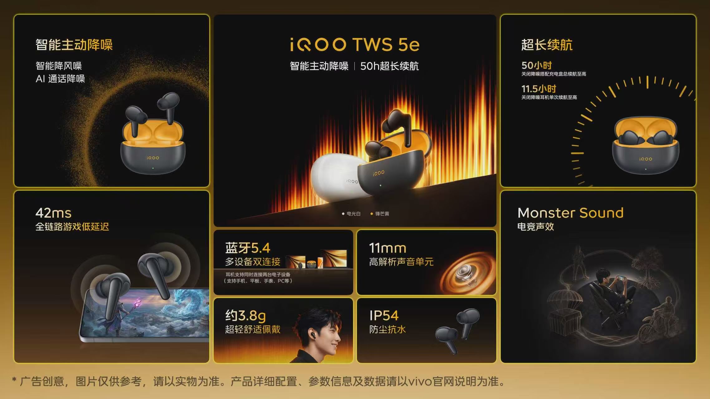 iQOO TWS 5e149元，活动权益补贴129元，截至时间9月17日。①降噪