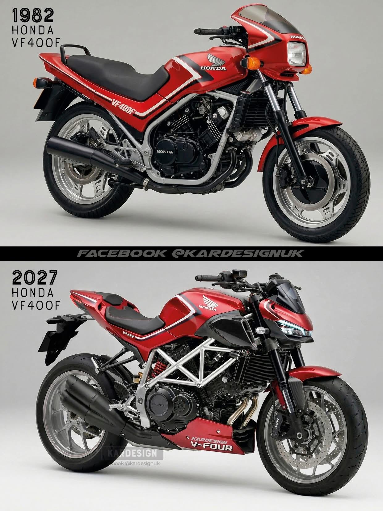 1982年,本田制造了他们最小的V4运动机车。 如果他们今天成功了,可能看起来像