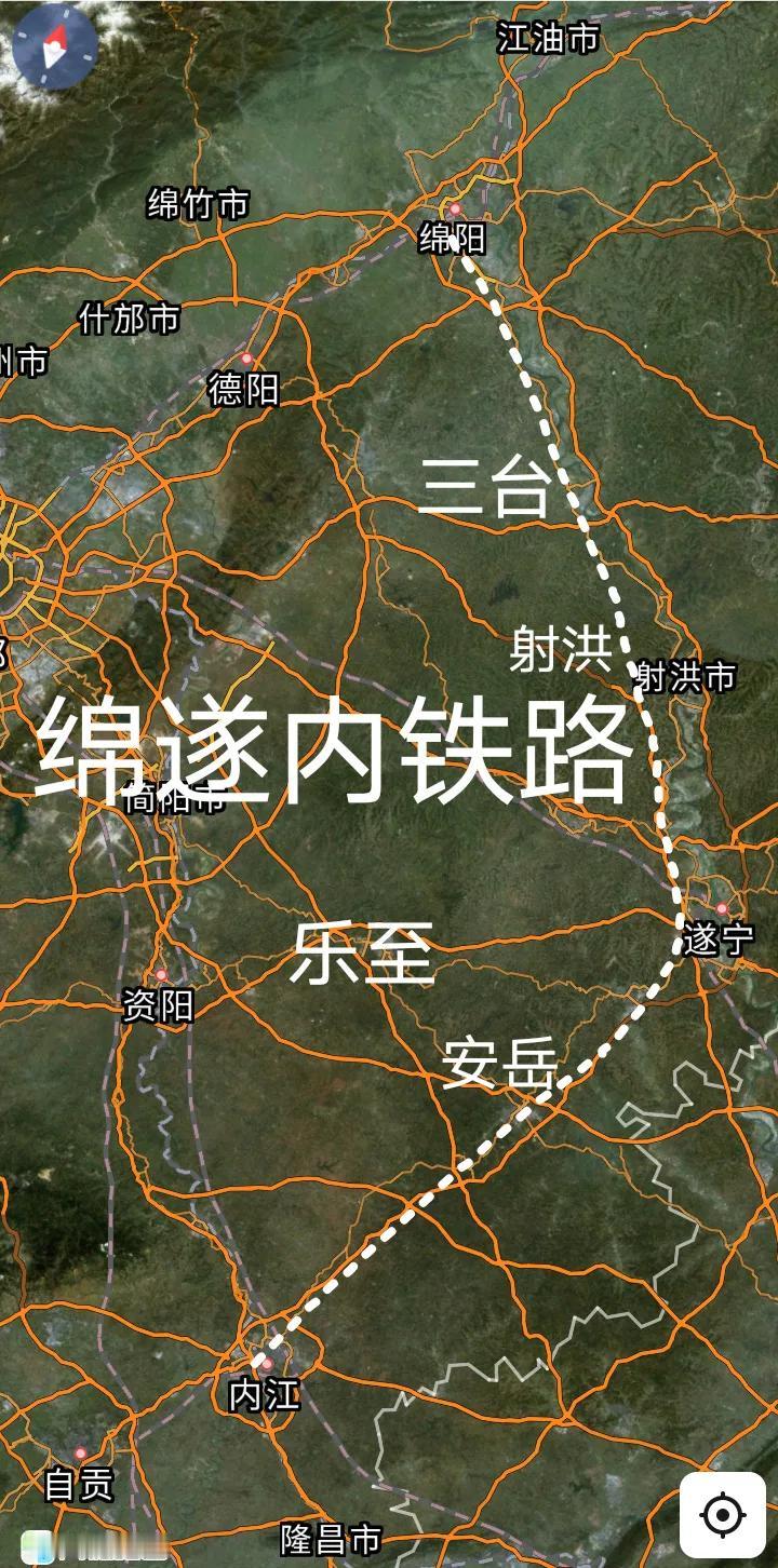 直达铁路，绵阳途经遂宁至内江正在修建一条时速250公里直达高铁，目前绵阳丰谷段全
