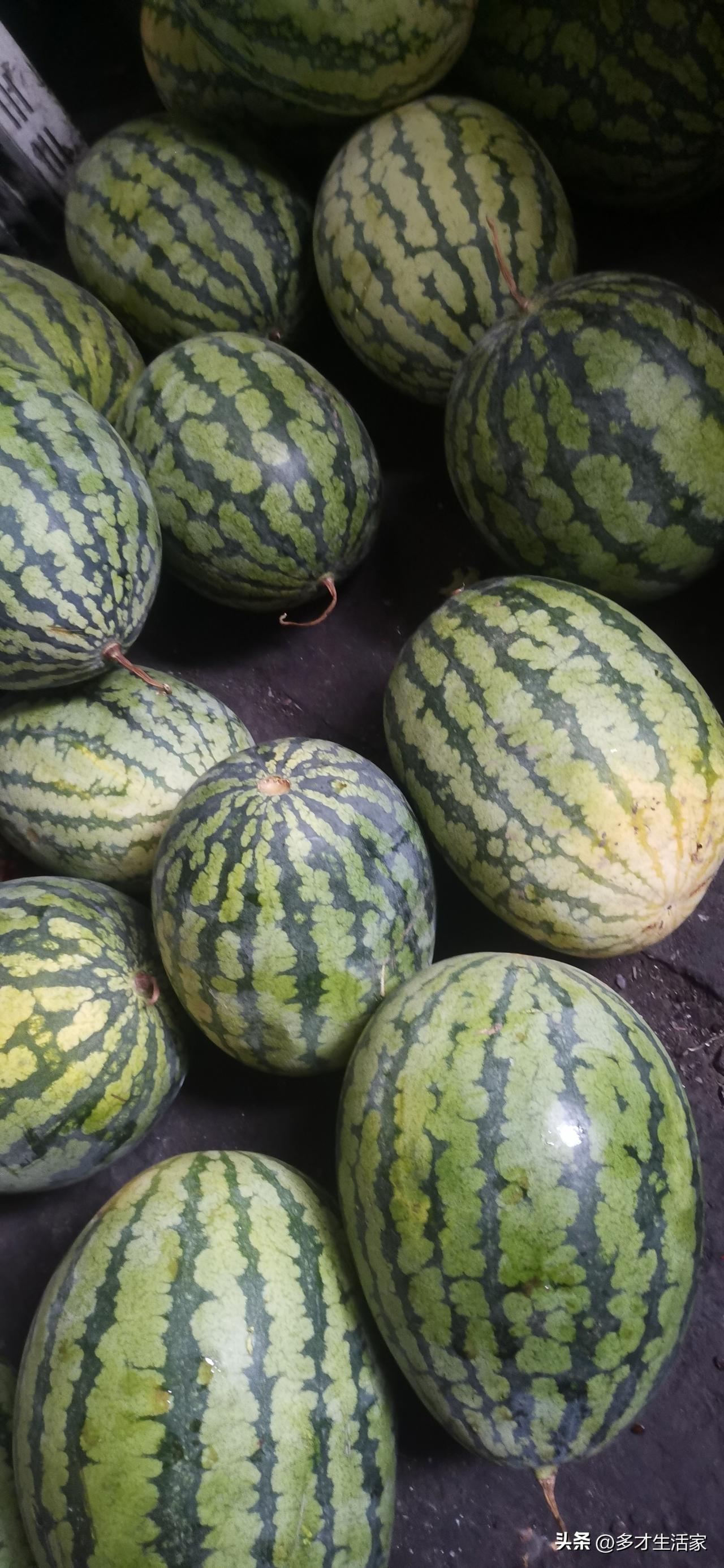 立秋囤西瓜，就怕过了时节口感变差
 
都说立秋之后的西瓜就没那么好吃了，趁着还没