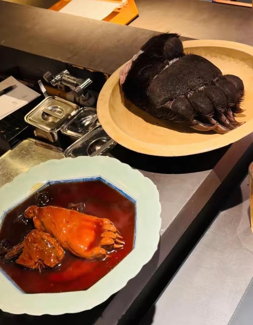 日本大师做的“熊掌”，第一次见。