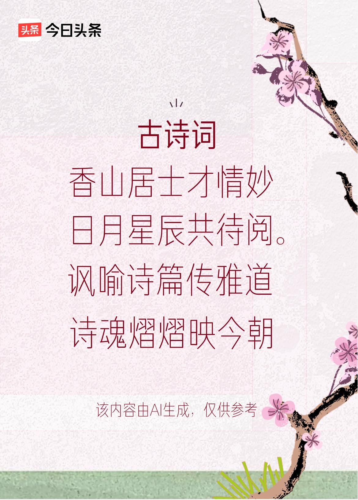 文学创作大会 文学创作大会这活动太赞了！瞧瞧这句“香山居士才情妙，乐府新章韵里飘