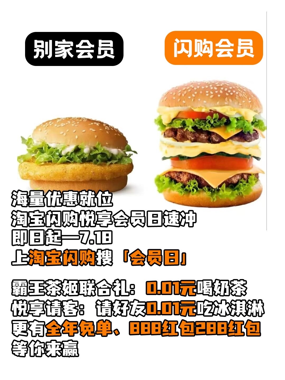 淘宝闪购会员日每月17日解锁专属权益美团会员外卖会员美团神券居家看球美食7月17