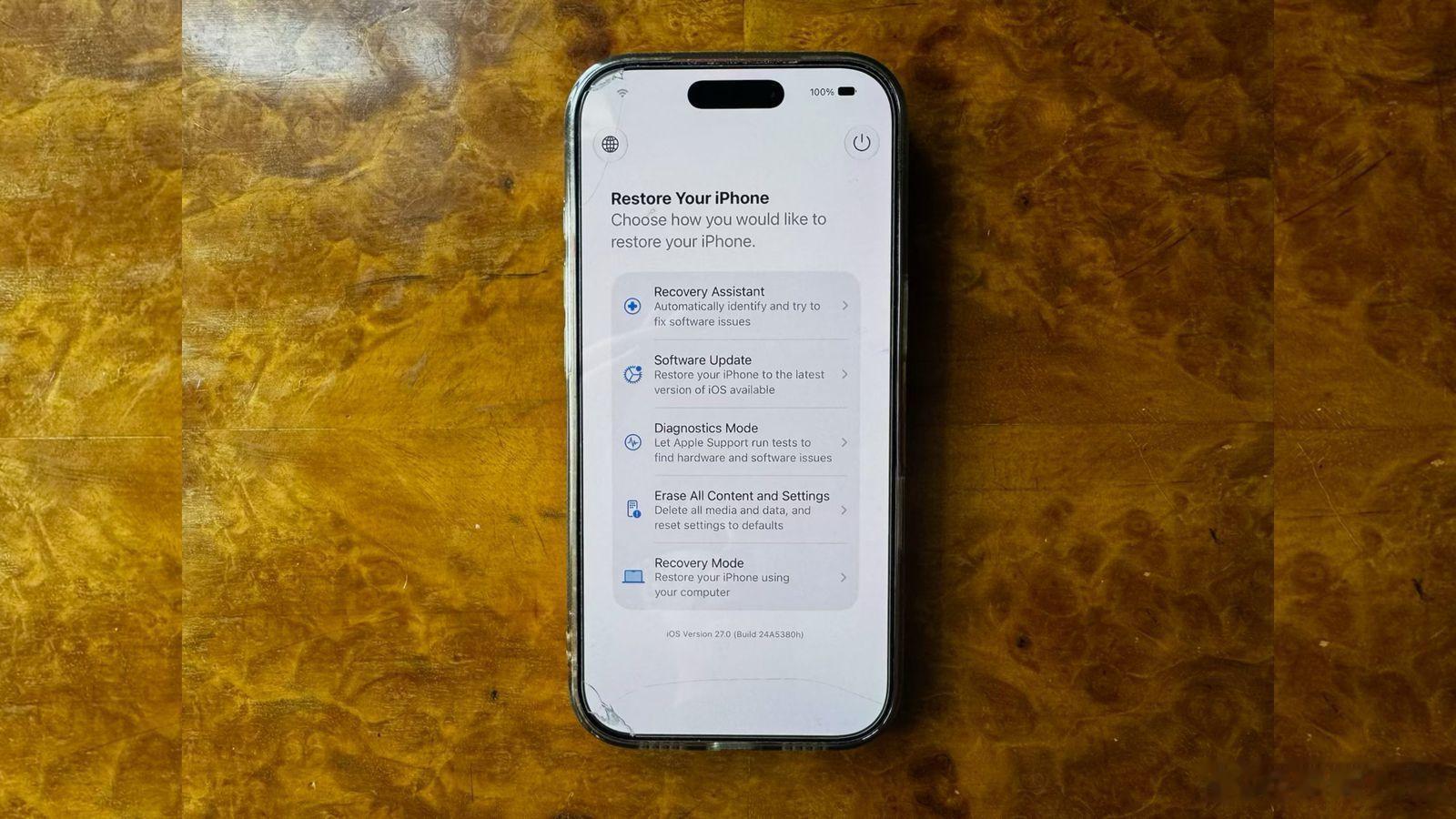 自iOS 26系统起，iPhone在系统故障无法正常开机时，可自动进入恢复助理界