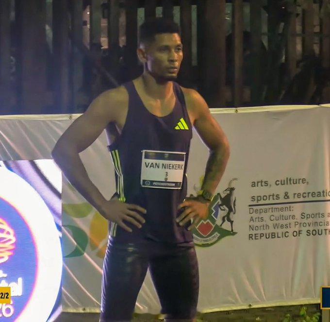 7日，南非 Hezekiel Sepeng田径赛，范尼凯克10秒17（+0.2）