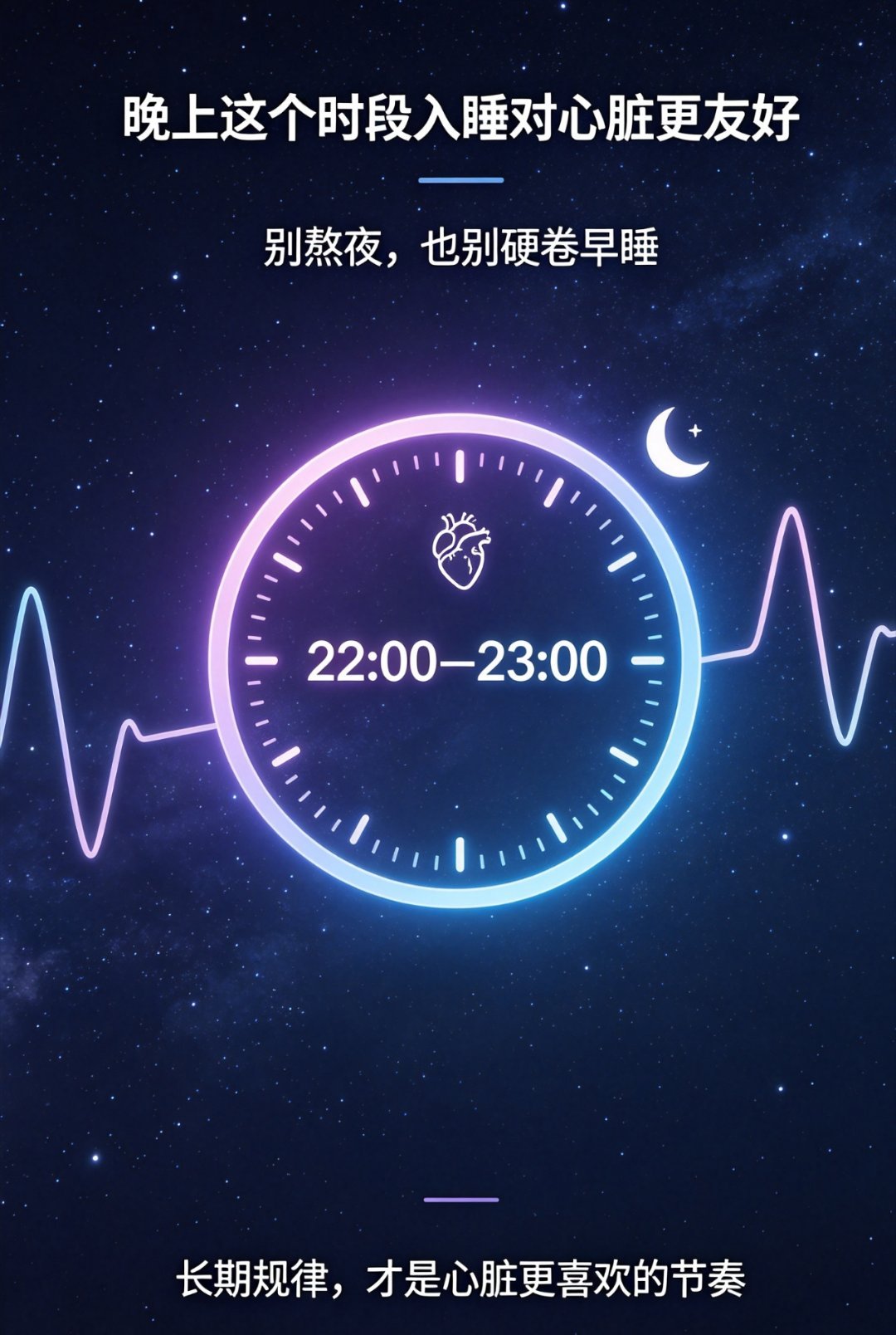 晚上这个时段入睡对心脏更友好研究显示，晚上10点到11点入睡，对心脏最友好[不愧