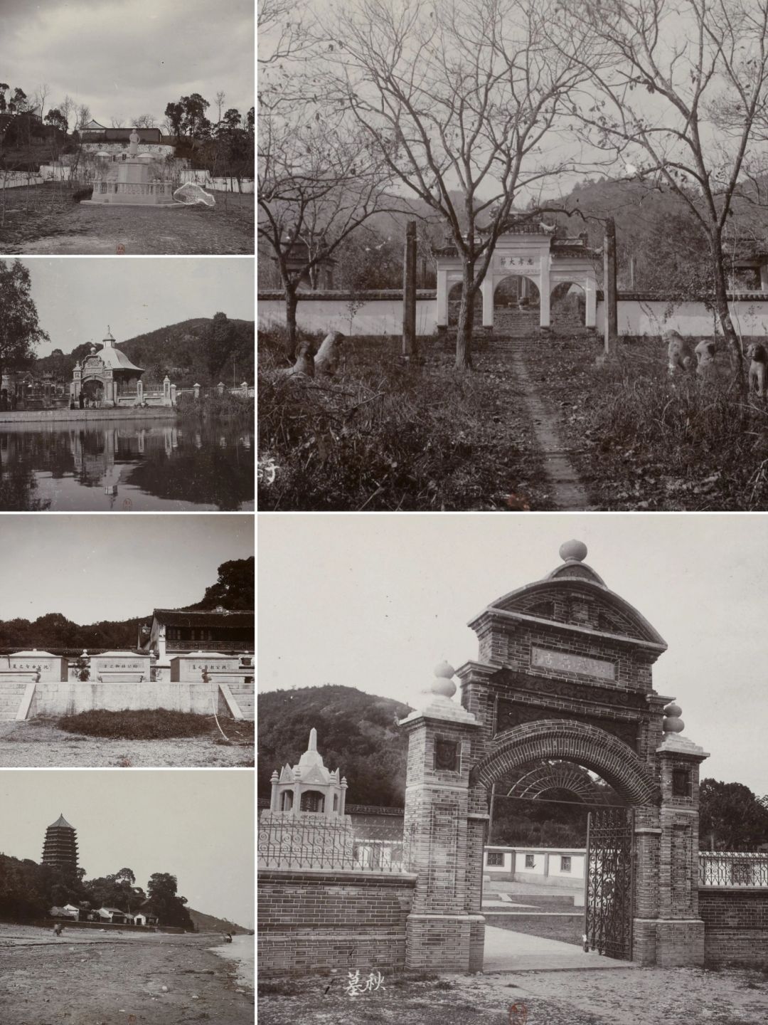 1911年杭州旧影：秋瑾于少保墓六和塔魁星阁