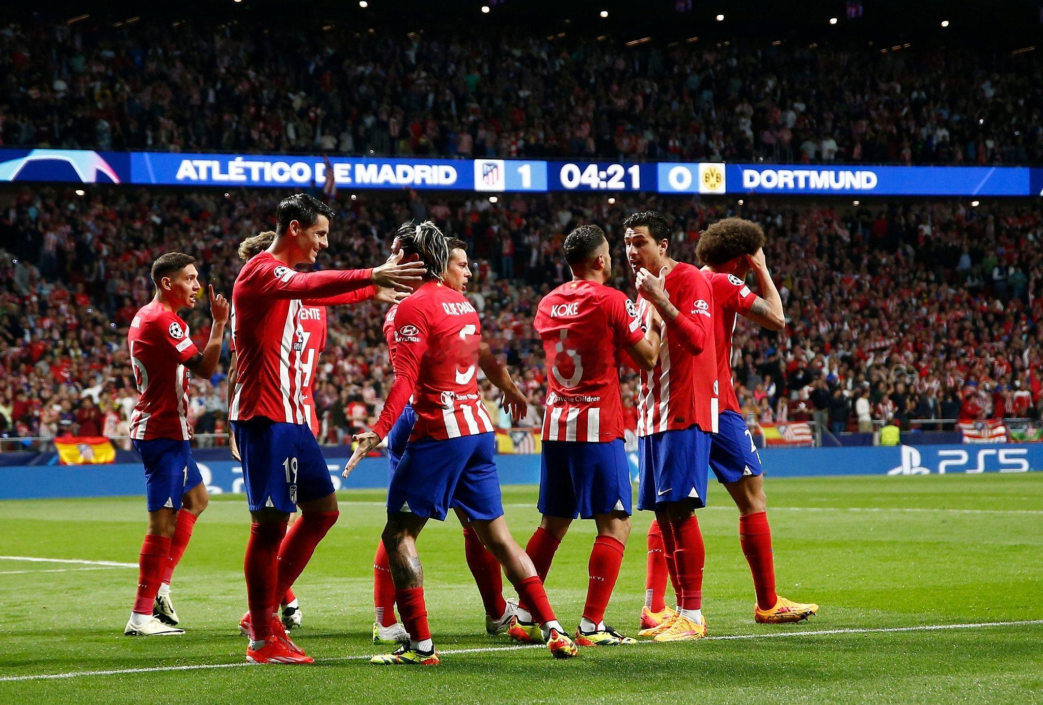 马竞本赛季9场欧冠打进21球，仅次于13/14赛季的13场比赛26球。 ​​​