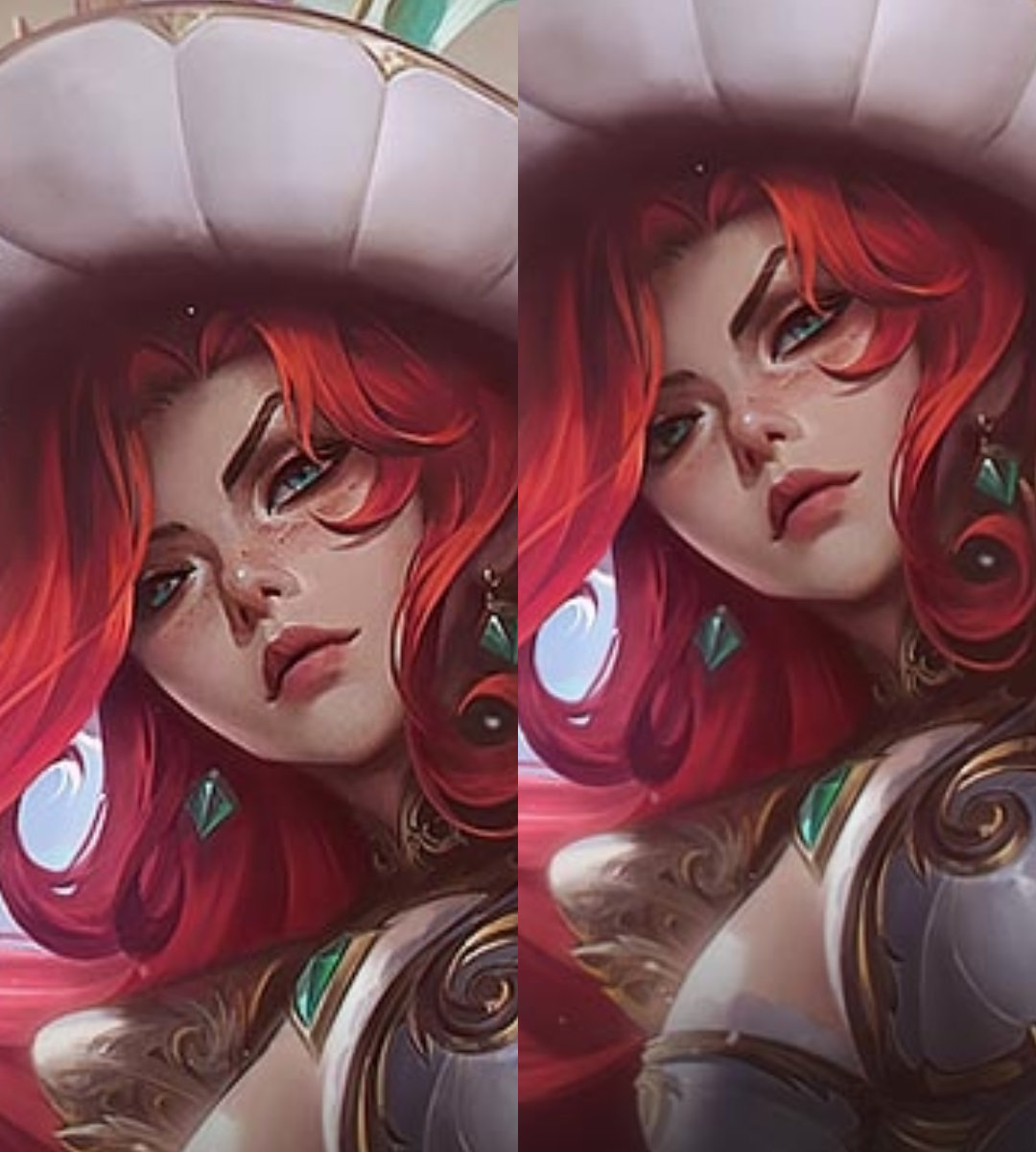 女帝厄运小姐的原画和模型进行了一些调整原画：调整眼睛部位的细节模型：盔甲提亮都是