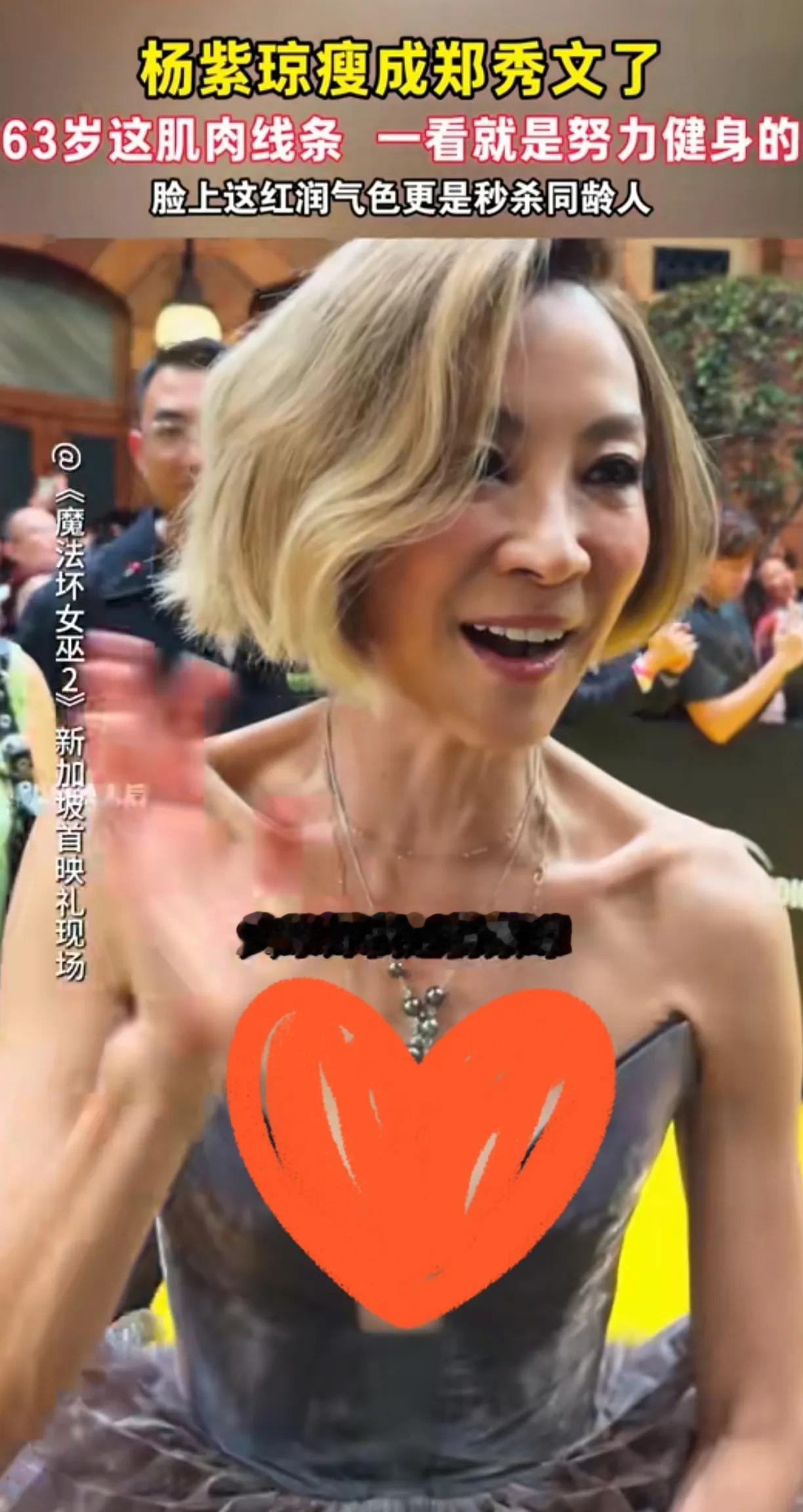 杨紫琼跟郑秀文都太瘦了，瘦成这样是真的不好看，骨瘦如柴的身体，欣赏不了，明明都是