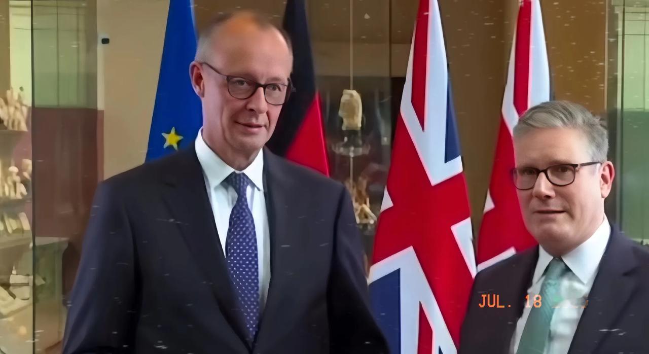 德国和英国也开始担心了。

德国总理默茨与英国首相斯塔默签署了一份协议，内容颇为