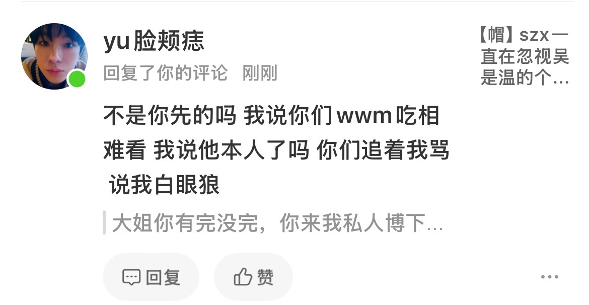 这婊子骂wwm还不让我们骂回去了 