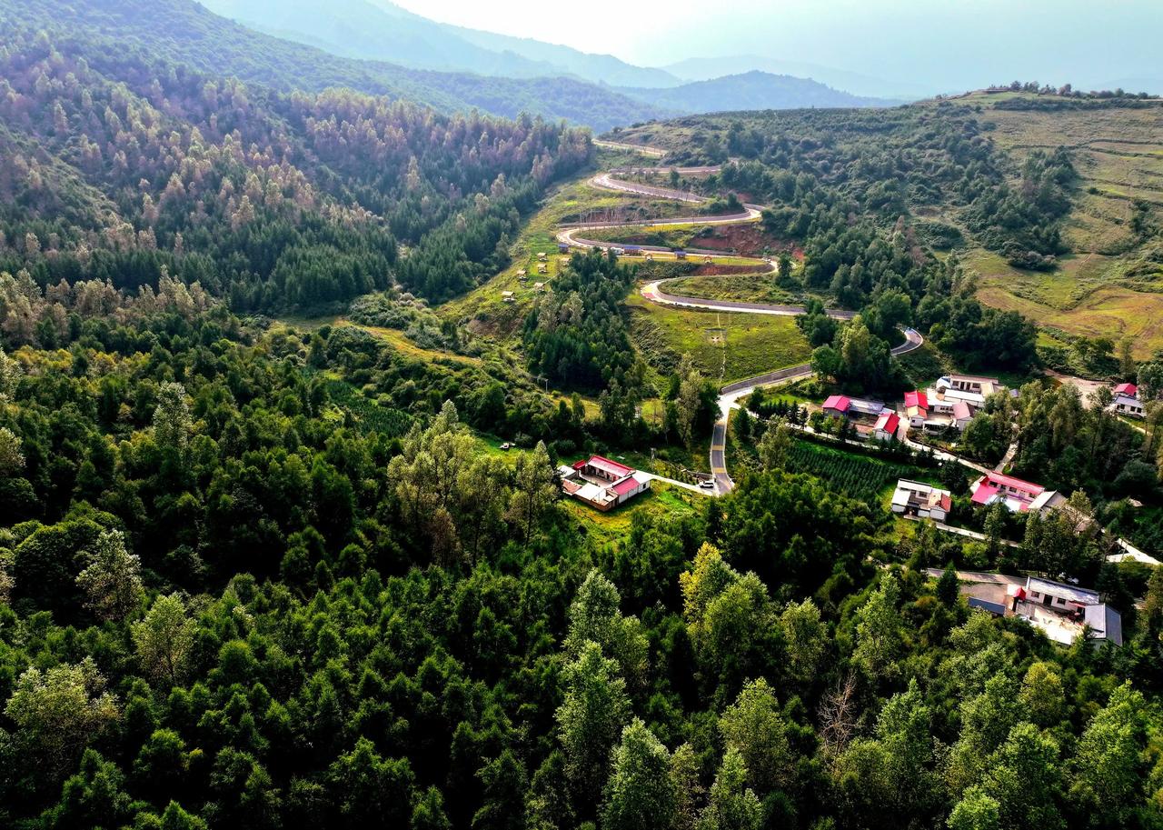 《家园》
我的家园，很高很远，窝在一个山坡腰里，一条阡陌，在山间缠绕；我的家园，