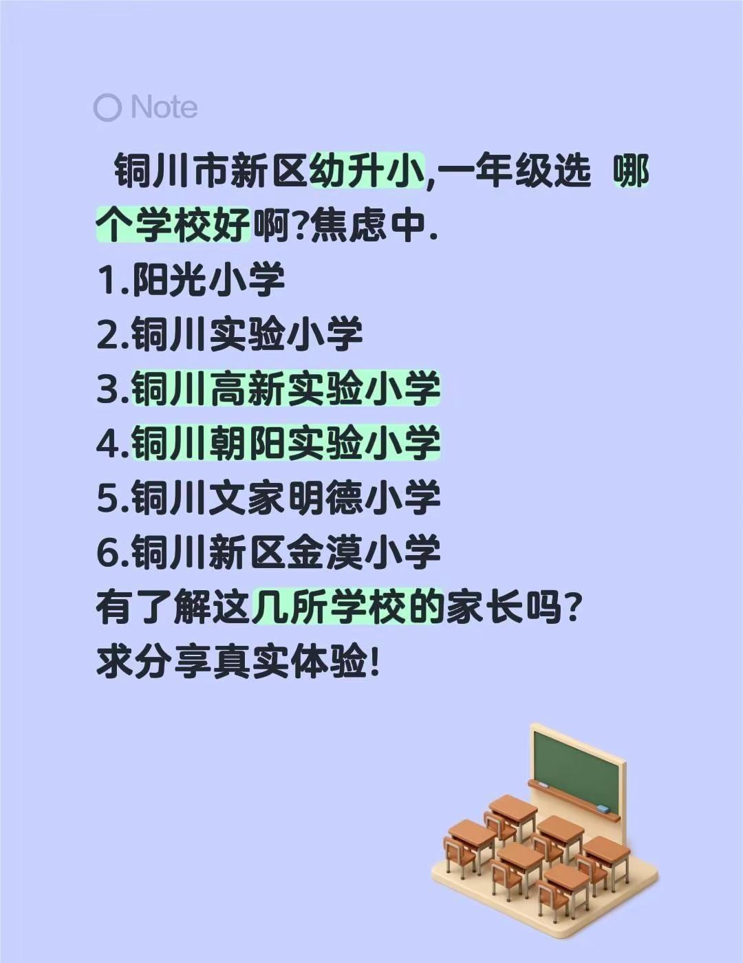 铜川新区哪个小学 好？真实生活分享计划 小学择校 幼儿园升小学 幼升小择校