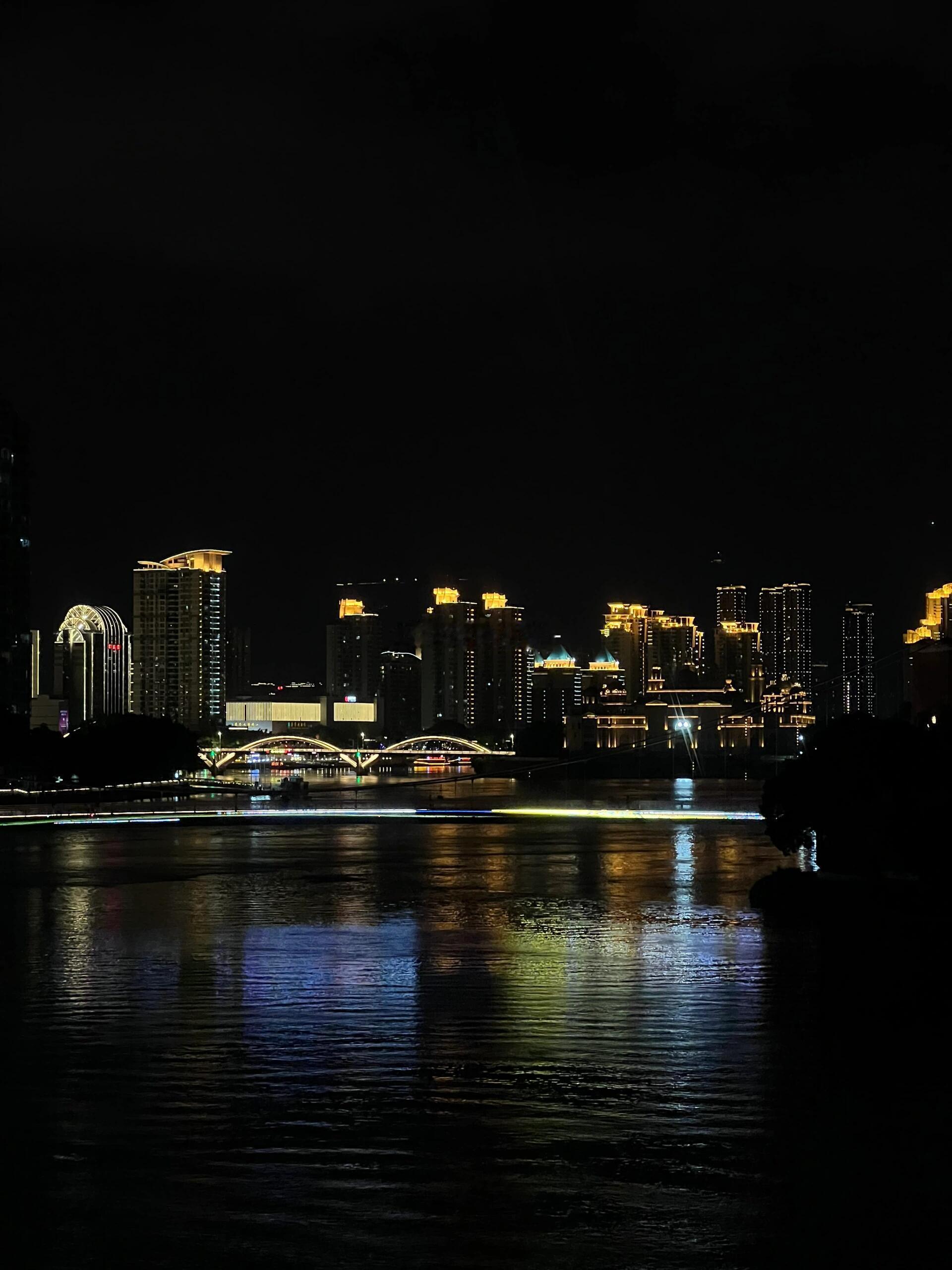 随手拍了傍晚和夜里的城市，很舒服 