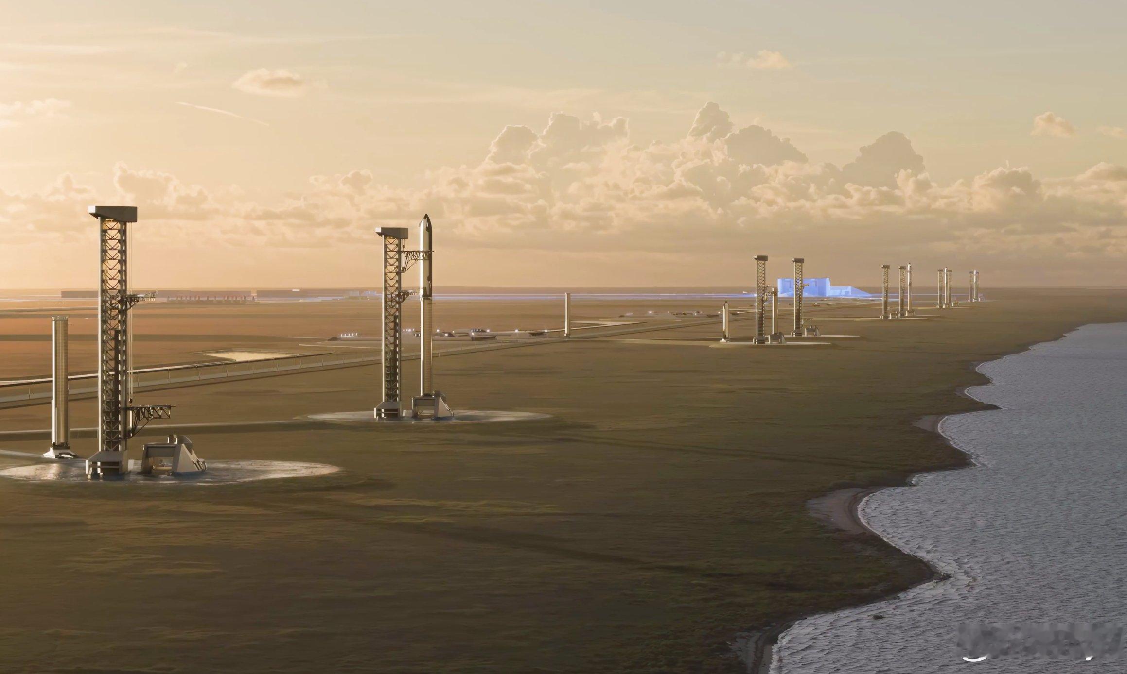 SpaceX计划2027年开始在墨西哥湾北部路易斯安那州沿海开建星舰发射设施，最