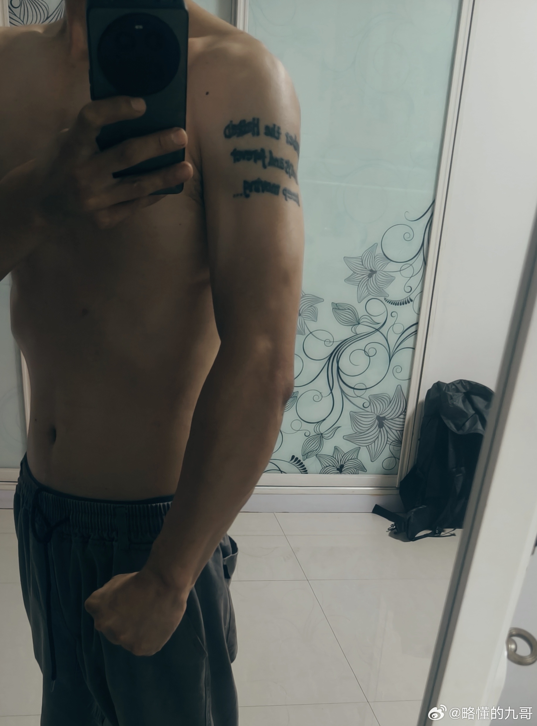 我是感觉有点变化了！胳膊粗了一点！[作揖] ​​​