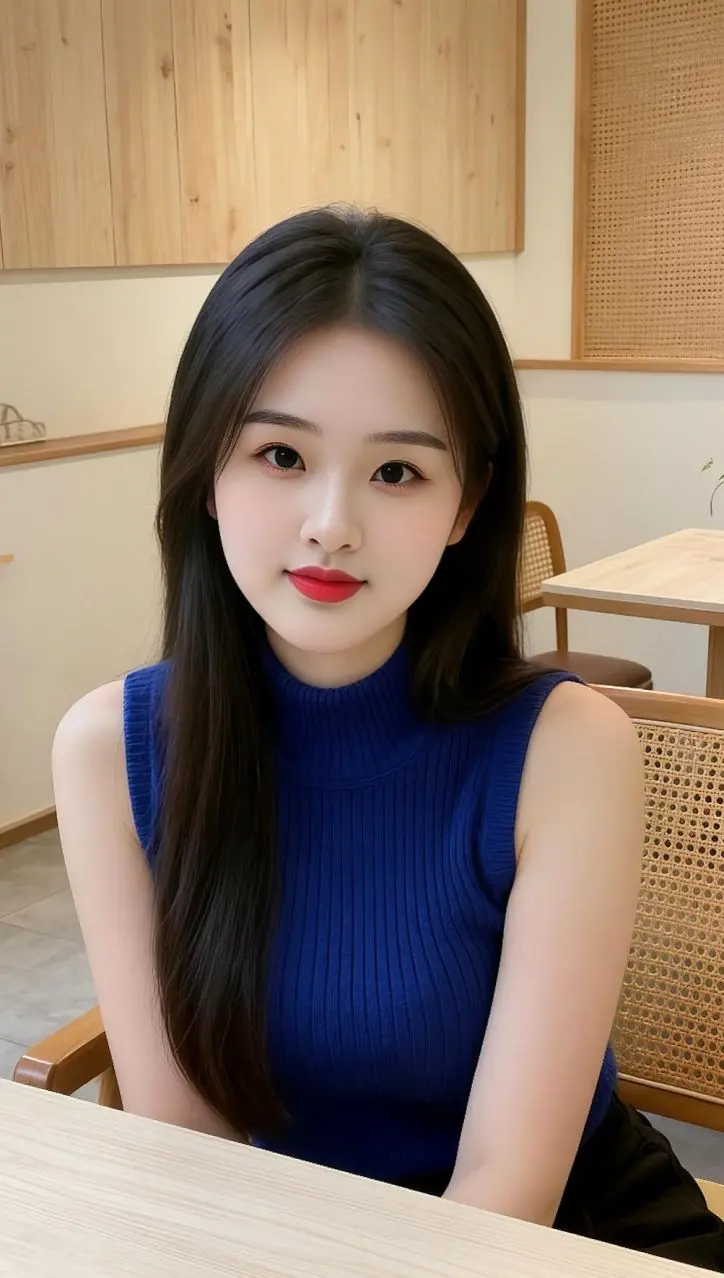 AI蓝衫生活照 ai创作