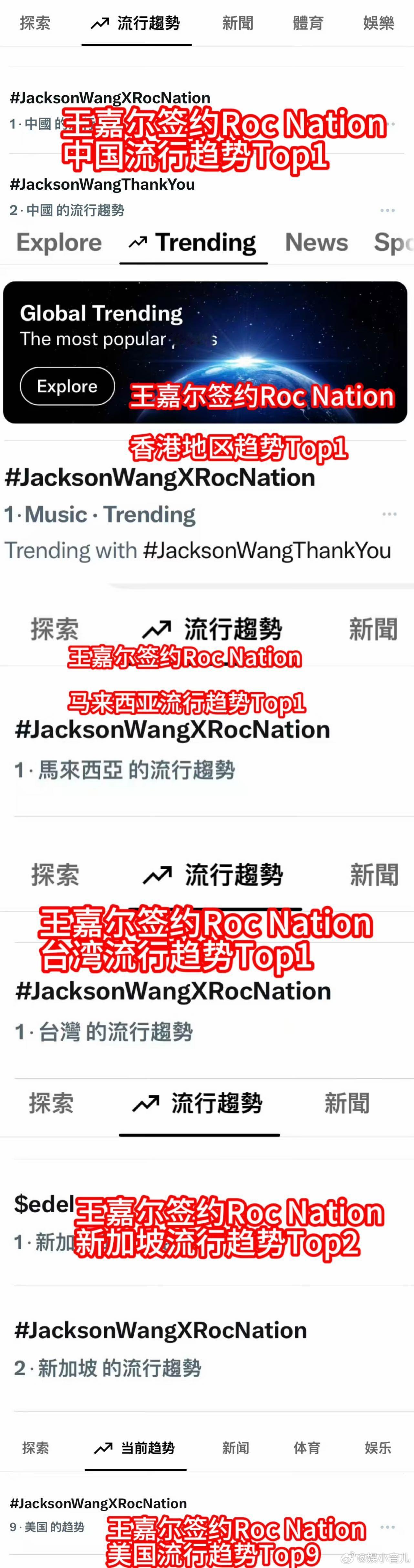 JayZ亲自签下王嘉尔这真的是一颗闪闪发光的星星呀，他的努力和付出都不会被辜负，