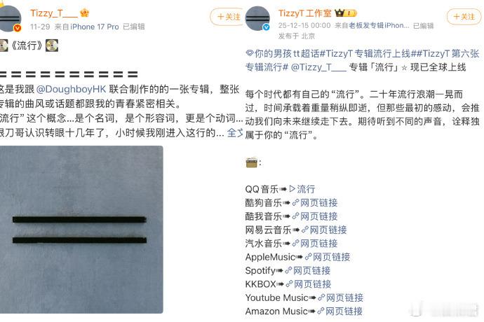 TizzyT知道这16天我怎么过的吗 谁被 TizzyT 的专辑等疯了！11 月