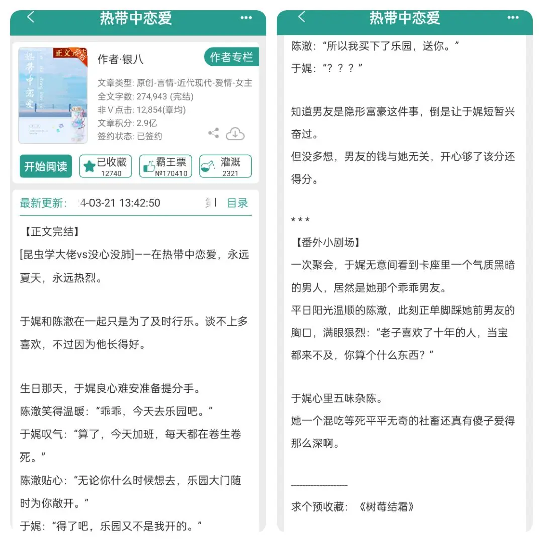 热带中恋爱，永远炙热、热烈