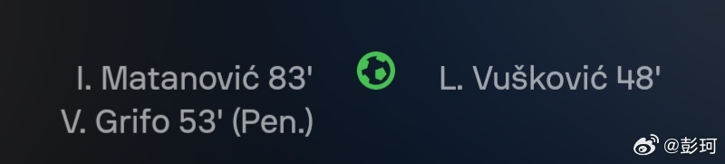 在弗赖堡2比1战胜汉堡的比赛中，马塔诺维奇和卢卡·武什科维奇这两名克罗地亚球员都
