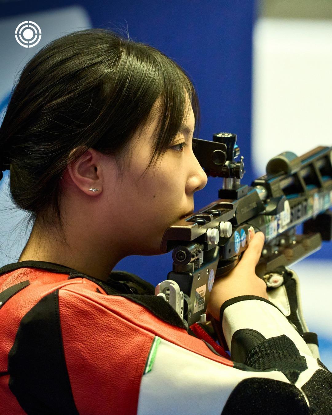 女子10米气步枪决赛王子菲比赛图cr德国射击新闻、国际射联 