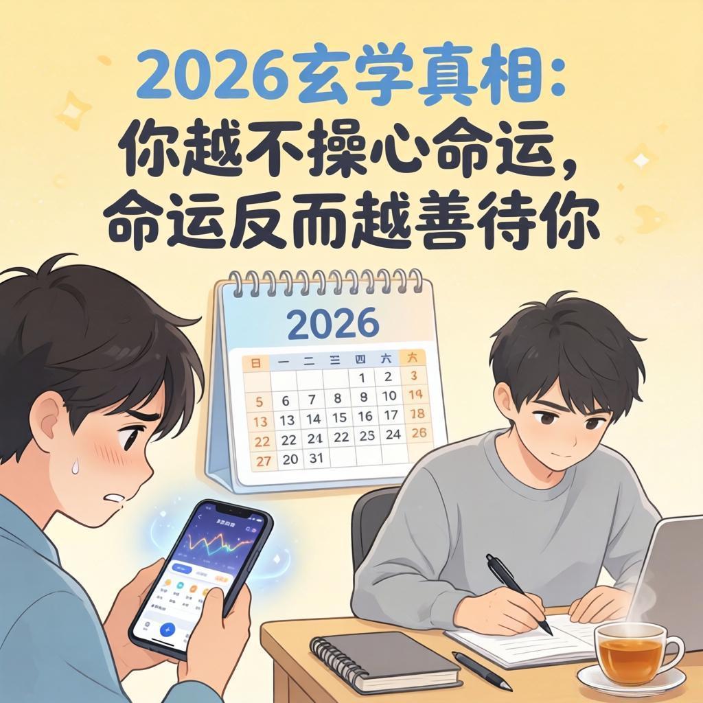 2026玄学真相：你越不操心命运，命运反而越善待你

“在上班与上进之间选择上香
